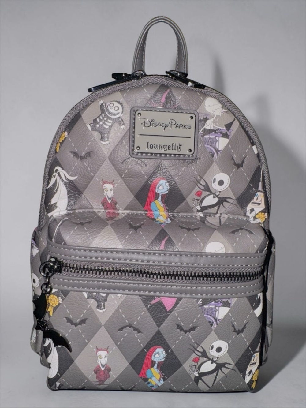 Loungefly Gray The Nightmare Before Christmas Character Mini Backpack